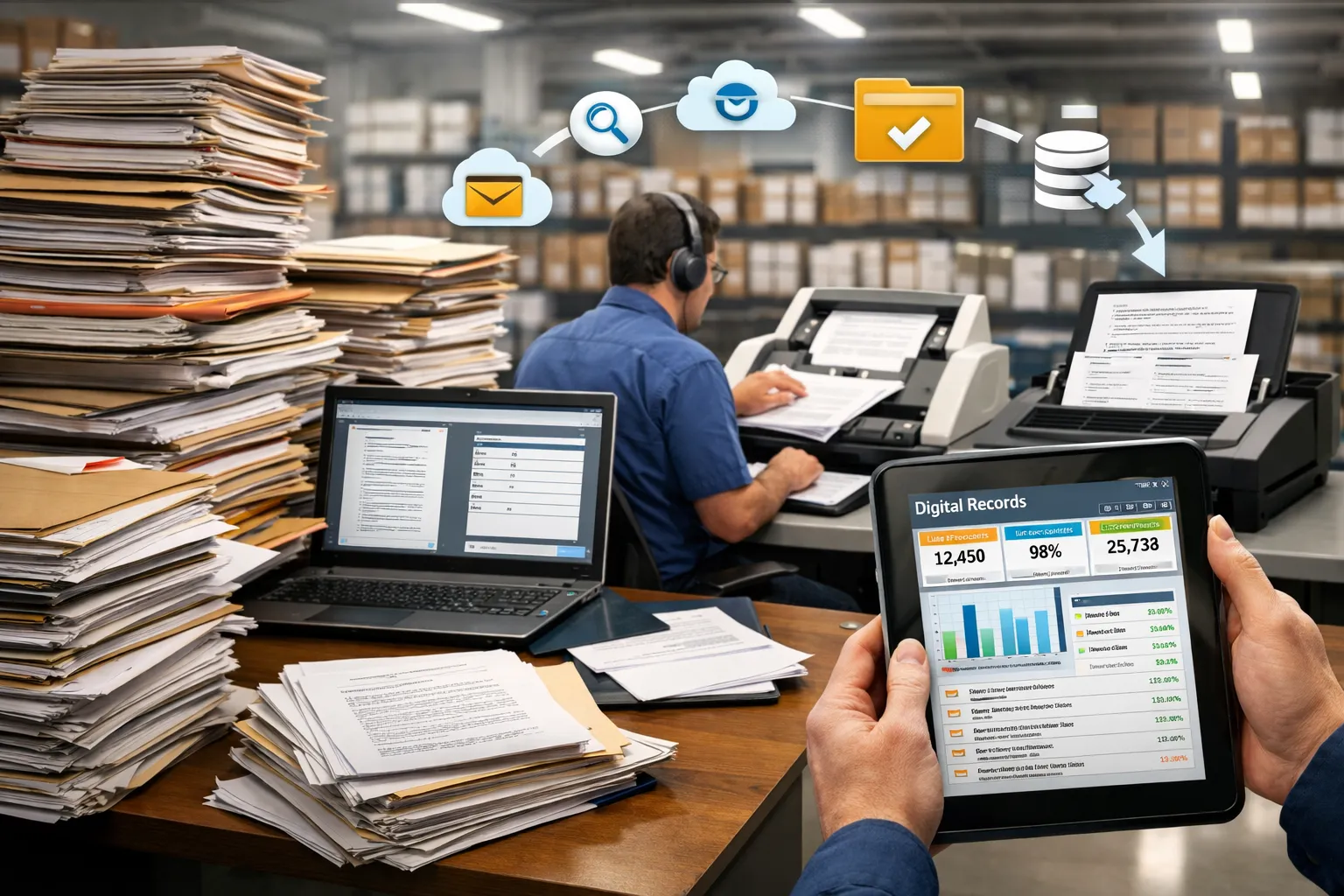 Administrative backlog digitization